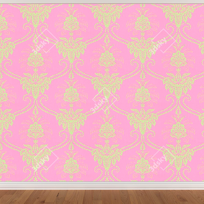 Seamless Wallpaper Set: 312 Designs (3 Colors) 3D model image 3