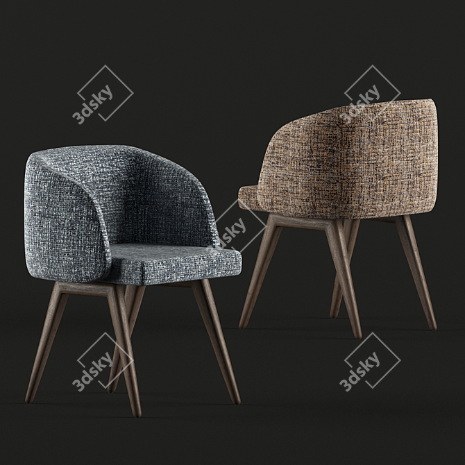 Luxurious Minotti Creed Chair 3D model image 1