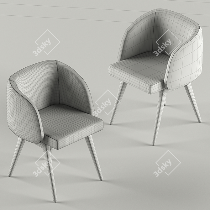 Luxurious Minotti Creed Chair 3D model image 3