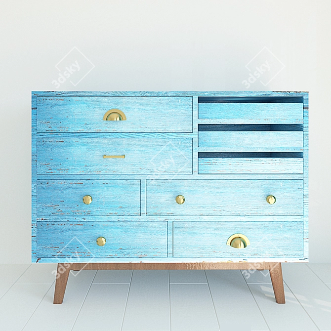 Collin Wood Dresser: Unmatched Elegance 3D model image 3