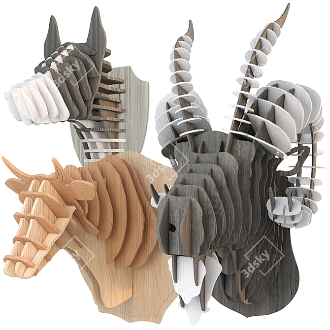 Wildlife Wall Mount Collection 3D model image 2