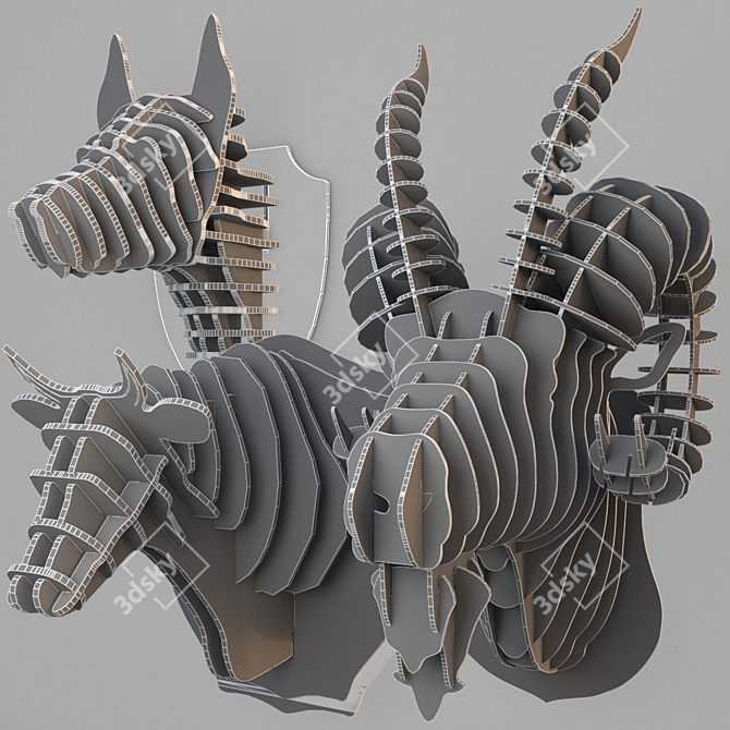 Wildlife Wall Mount Collection 3D model image 3