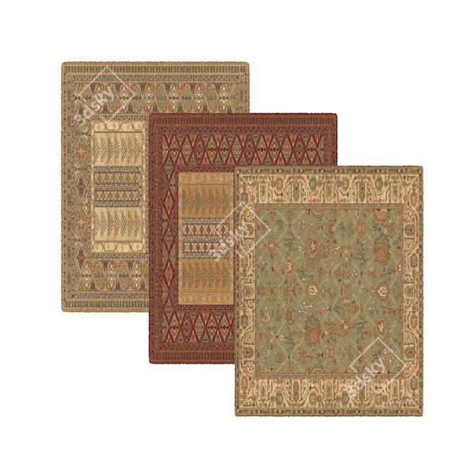 Classic Comfort: Timeless Carpets 3D model image 1