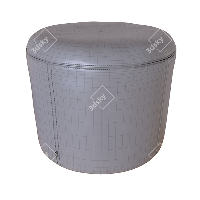 Cozy Ottoman Pouf for Relaxation 3D model image 3