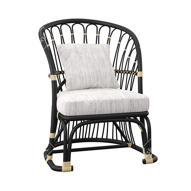 Chic Chatsworth Barrel Chair 3D model image 2