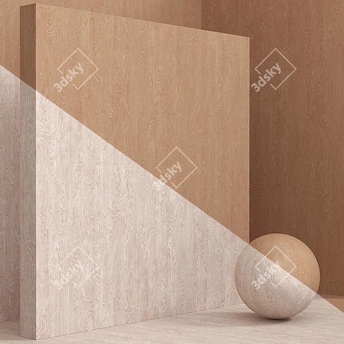 Birch Wood Decor - Seamless Set 3D model image 3