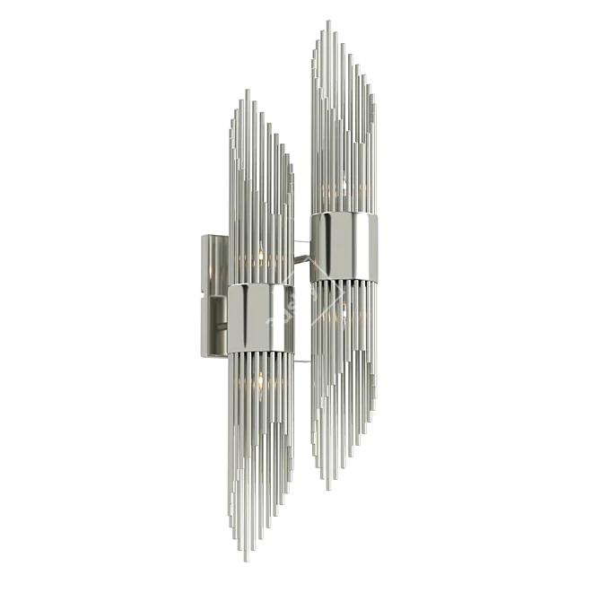 Title: Contemporary Chrome Wall Light - DeLight Collection 3D model image 1