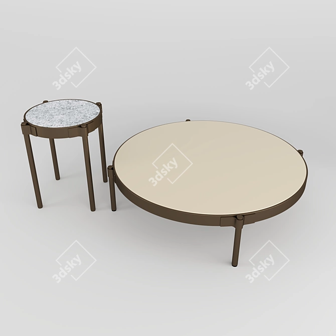 Minotti TAPE "OUTDOOR" Tables 3D model image 2