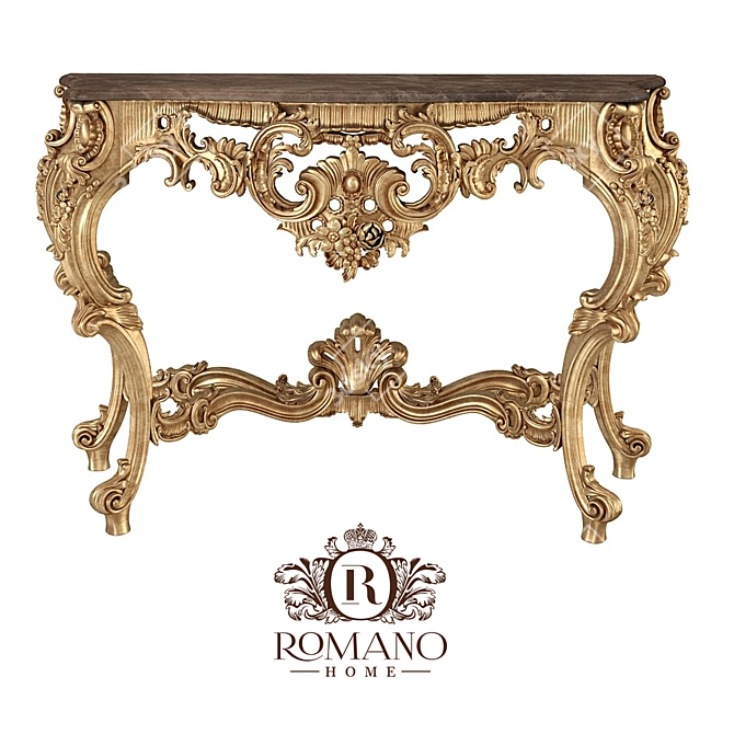 Isabella Console: Handcrafted Elegance by Romano Home 3D model image 1