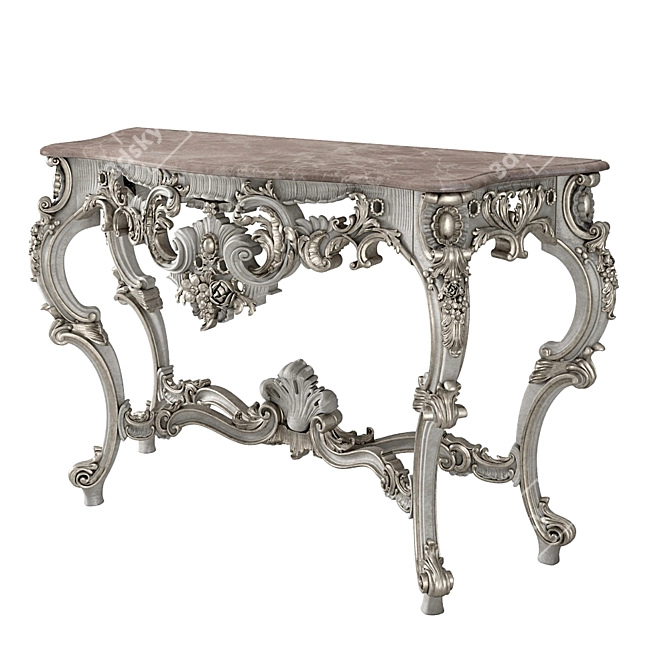 Isabella Console: Handcrafted Elegance by Romano Home 3D model image 2