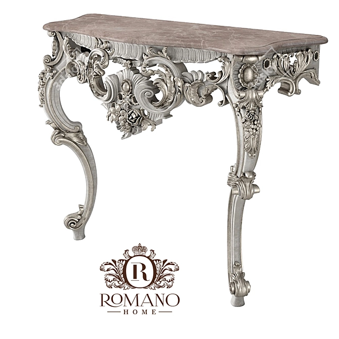 Isabella Console: Handcrafted Elegance for Your Home 3D model image 1