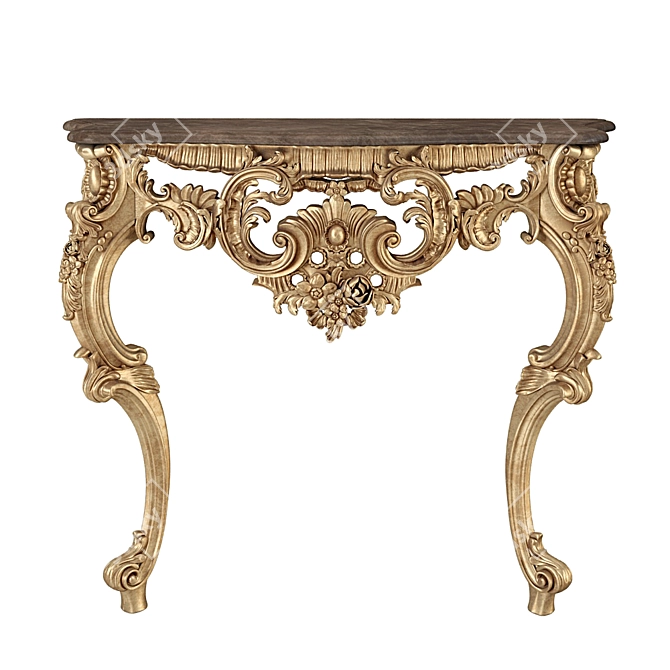 Isabella Console: Handcrafted Elegance for Your Home 3D model image 2