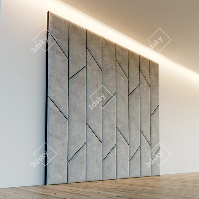 Title: Soft Panel Wall Art - Versatile and Stylish 3D model image 2