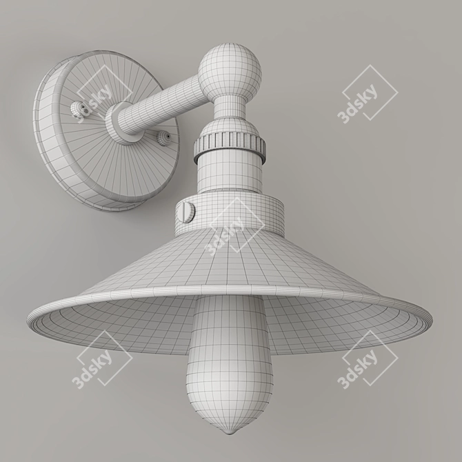 Versatile Wall Light Fixture 3D model image 3