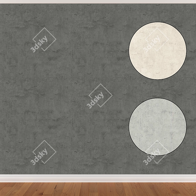 Seamless Wallpaper Set (3 Colors) - 322 Designs 3D model image 1