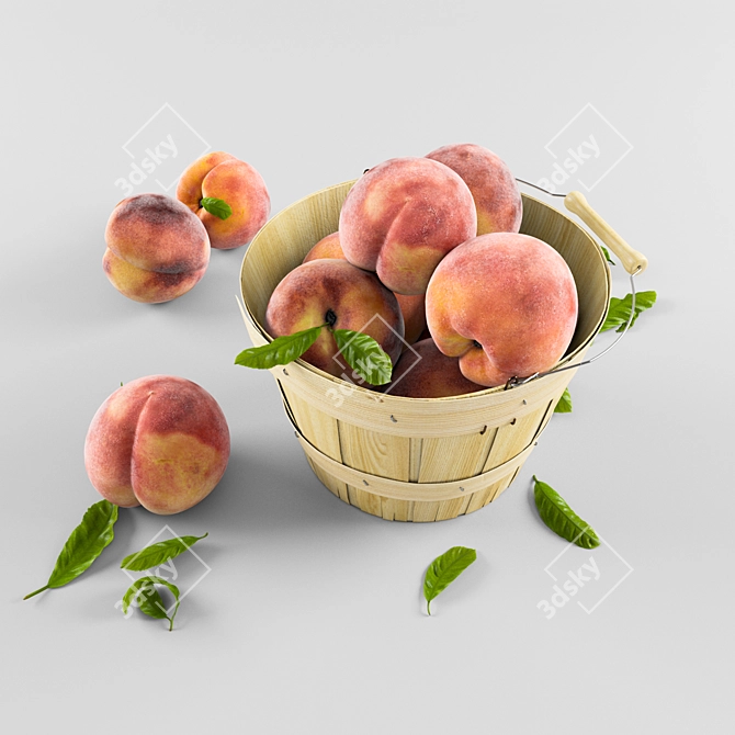 Peachy Dream: Soft and Juicy 3D model image 1