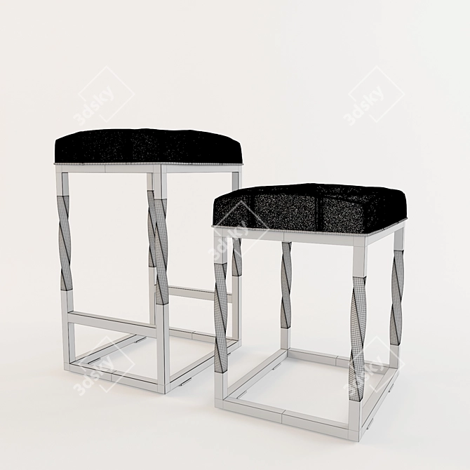 Elegant Urban Chair 3D model image 3