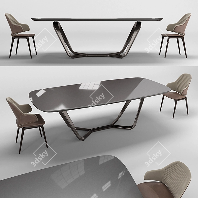 Reflex PININFARINA Dining Set 3D model image 1