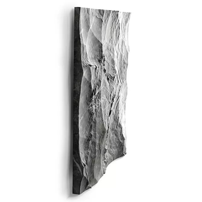 Modern Stone Wall Decor 3D model image 3