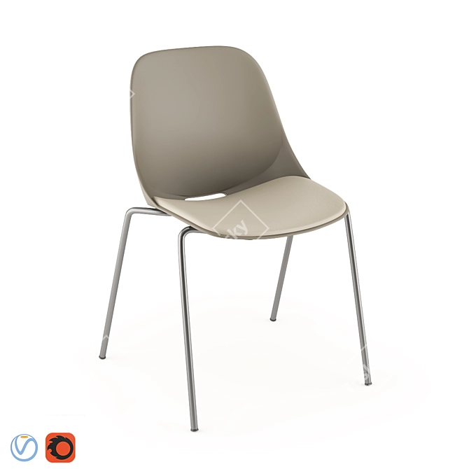 Cerantola Quick Chair: High-Quality 3D Model 3D model image 1