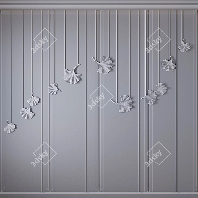 Luxury Resin Decor Panel 3D model image 3