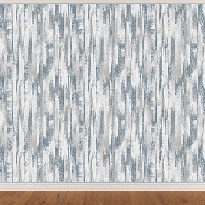 Seamless Wallpaper Set-3 Colors 3D model image 2