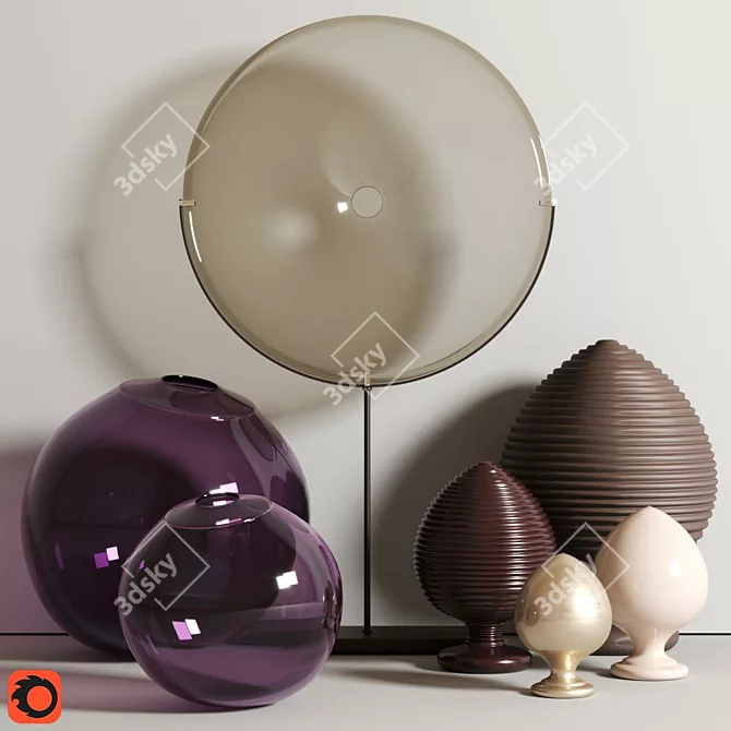 Modern Decor Set: 3ds max 2013 | FBX | Textures | Materials | Corona 2.0 3D model image 1