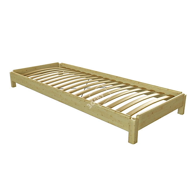 Space-Saving Stackable Bed: 70360490 3D model image 1