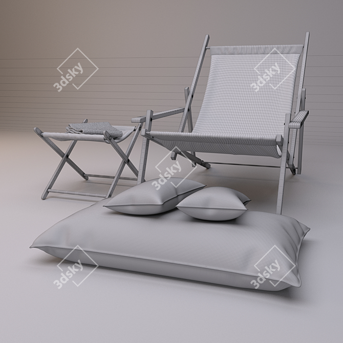 Relaxation Sling Chair 3D model image 2