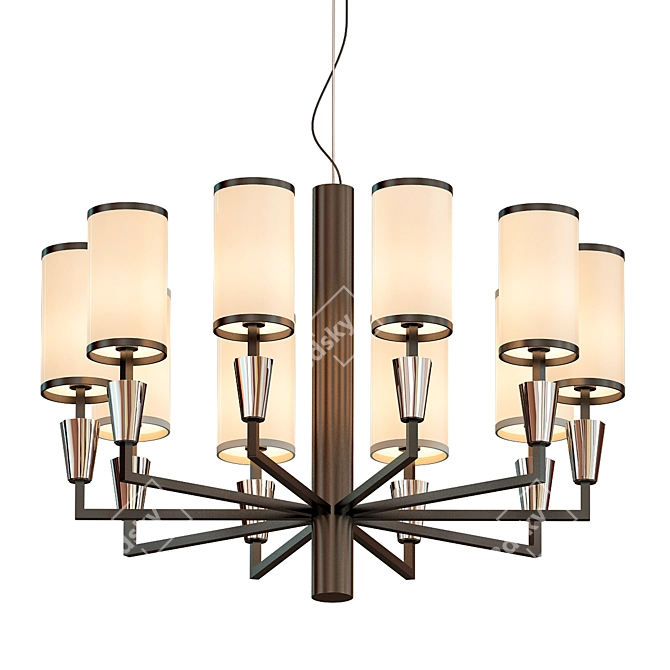 Elegant Illumination: Chandelier China 3D model image 1