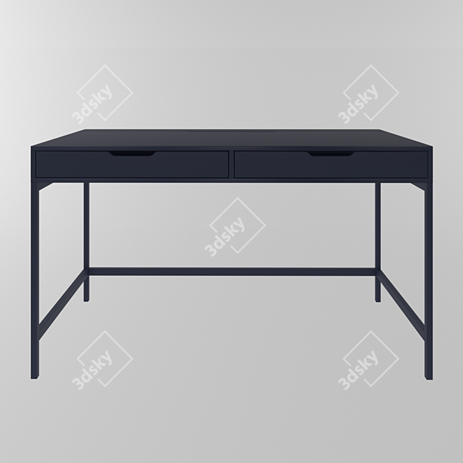 Modern Blue Alex Ikea Table 3D model image 1