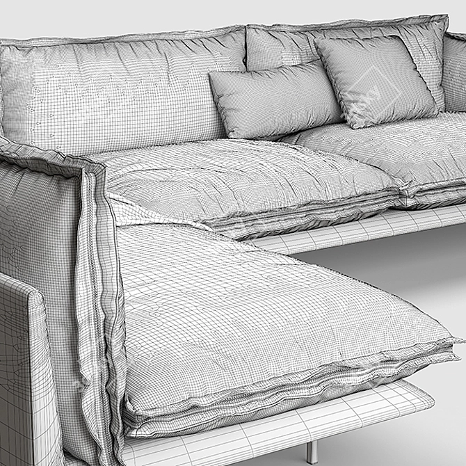 Auto-Reverse: Innovative Space-Saver Sofa 3D model image 3