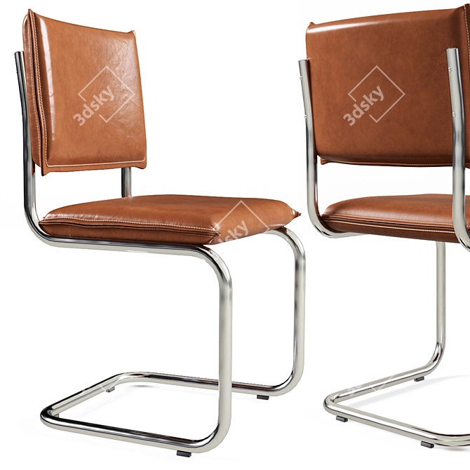 Elegant Ceska-01 Chair: Timeless Design 3D model image 1