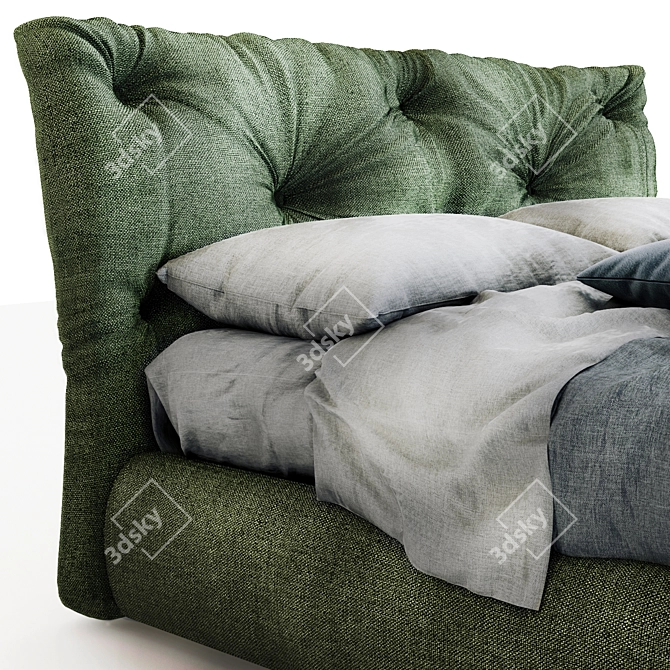 Modo Letti: Contemporary Fabric Bed 3D model image 2