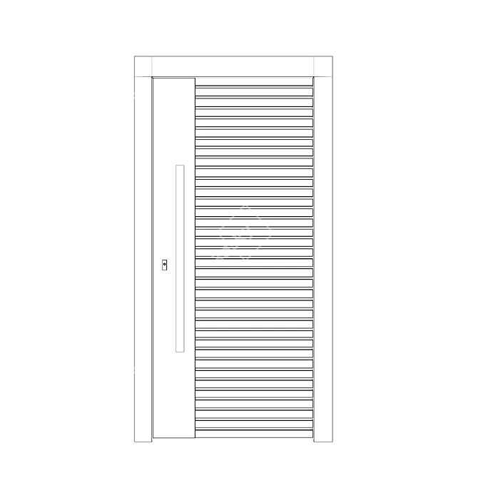 Robur 220x100 | German-made Door 3D model image 3