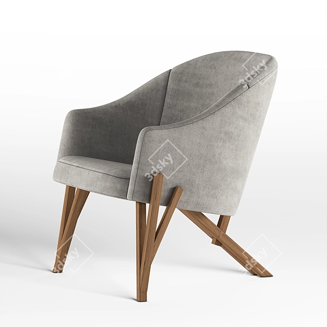 Brazilian Designer Armchair: Bomba Bliss 3D model image 1