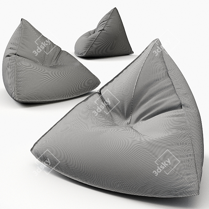 Sail Outdoor Puf: Modern Comfort 3D model image 3