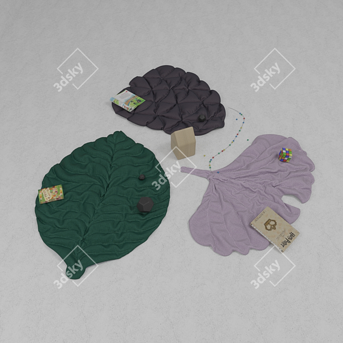 Nature's Embrace: Blankets & Cones 3D model image 1