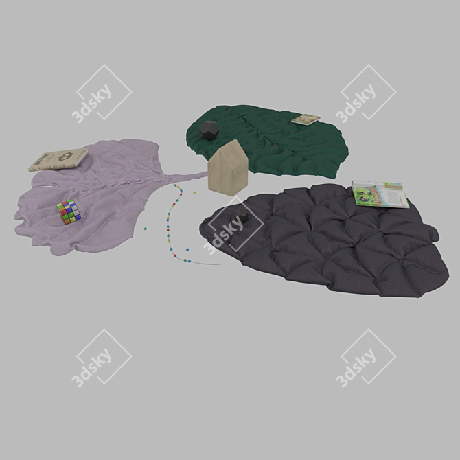 Nature's Embrace: Blankets & Cones 3D model image 2