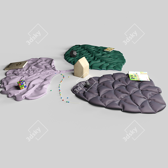 Nature's Embrace: Blankets & Cones 3D model image 4