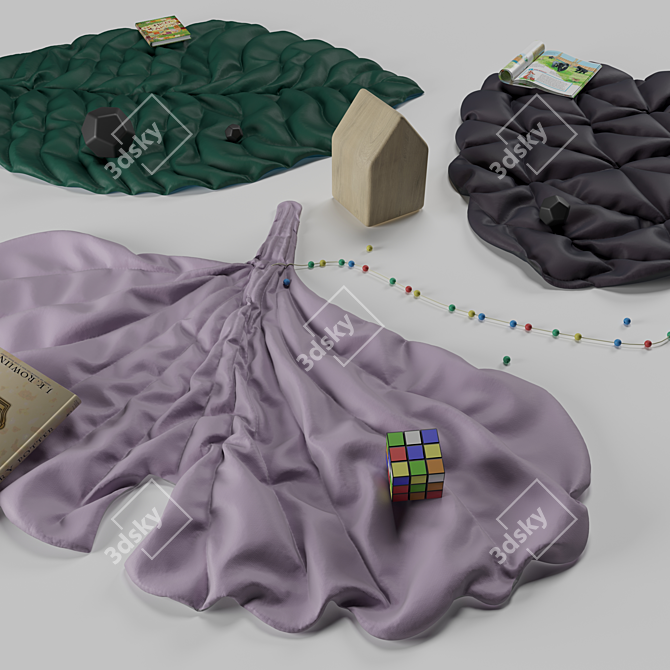 Nature's Embrace: Blankets & Cones 3D model image 6