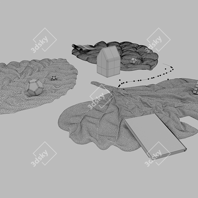 Nature's Embrace: Blankets & Cones 3D model image 7