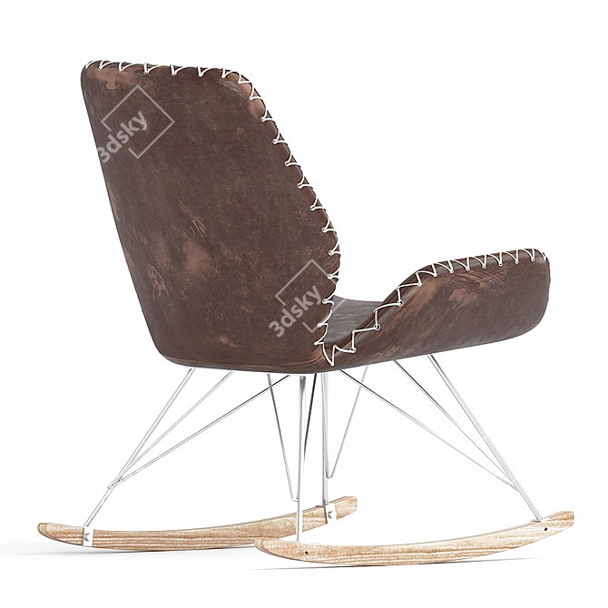 Relax in Style: Kare Rocking Chair 3D model image 3