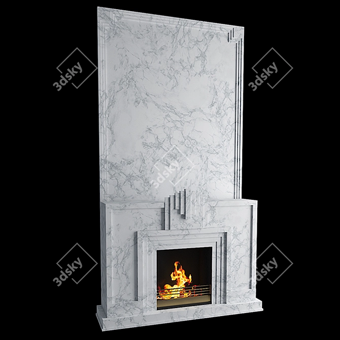 Cozy Hearth: Portable Fireplace 3D model image 1