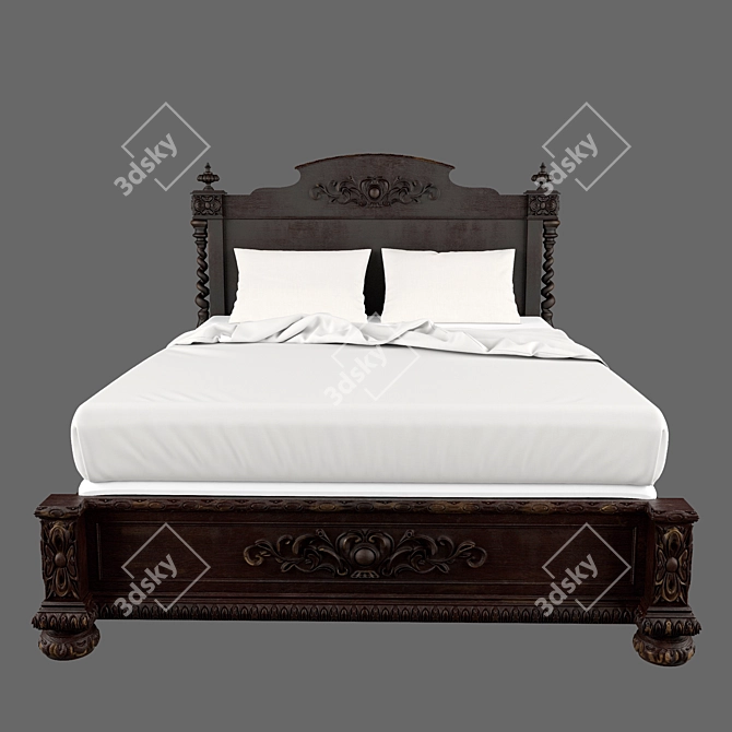 French Empire Collection: Luxurious Handcrafted Design 3D model image 1