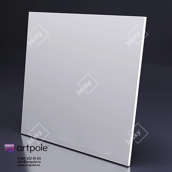 Artpole Gypsum 3D Panel: Loft Hidden Masterpiece 3D model image 1