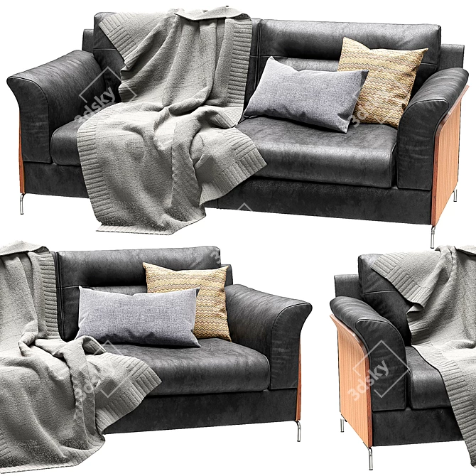 FURNINOVA Timeless Sofa - Elegant and Durable 3D model image 1