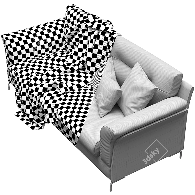 FURNINOVA Timeless Sofa - Elegant and Durable 3D model image 3