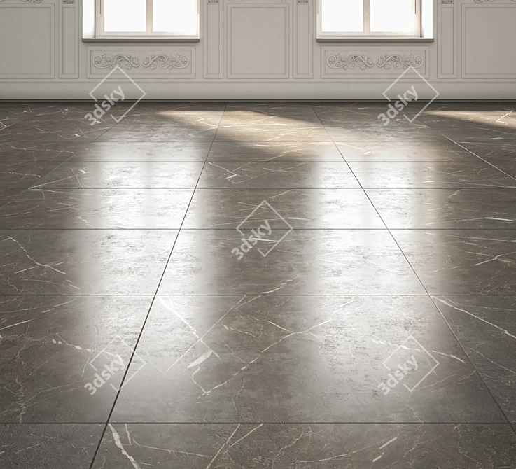 Title: Sleek Gray Marble Slabs 3D model image 1