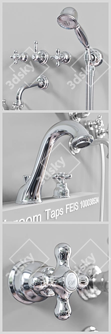 Noken Bathroom Taps Collection 3D model image 2